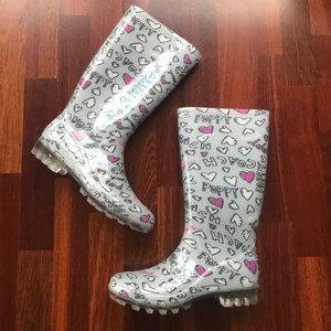 COACH Signature Poppy Multicolor Rain Boots